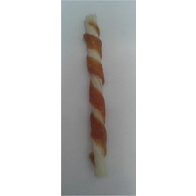 Feyza Design Tavuk Etli Burgu Köpek Ödül Çubuğu 12 Cm, Lezzetli ve Sağlıklı Atıştırmalık