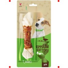 Feyza Design Sağlıklı ve Lezzetli 80G Ördek Etli Köpek Düğüm Kemik Ödülü