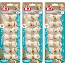 Feyza Design Tavuklu Ağız Bakım Kemiği 7’li Paket x 3 Adet, Diş Dostu, Pro Dental