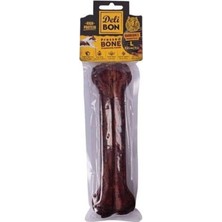 Feyza Design Deri Pres Barbekü Aromalı Kemik Köpek Ödülü 22 Cm, Sağlıklı ve Lezzetli