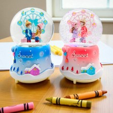 PremiumPort Işıklı ve Sesli Büyük Boy Kar Küresi, Şık Dekoratif Hediye Seçeneği