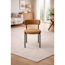 Todek Home Capri 6 Kişilik Teddy Sandalye Takımı - Modern Metal Ayaklı Mutfak ve Yemek Masası Sandalyesi