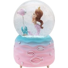 PremiumPort Rüya Gibi Deniz Kızı Temalı Müzikli ve Işıklı Kar Küresi