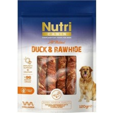 Feyza Design Sağlıklı ve Lezzetli 120G Rawhide Ördek Eti Sargılı Köpek Ödülü