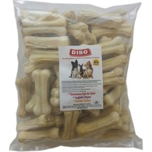 Feyza Design Sağlıklı Köpek Çiğneti Pres Kemik Beyaz 20-25 Gr, 7 Cm, 50 Adet