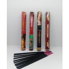 Tedisanat Çubuk Tütsü 80 Adet (4 Paket) Odunsu Kokular  Sandal-Amber-Ud-Palosanto