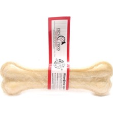 Feyza Design Beyaz Press Kemik 20.5 Cm, Köpekler Için Sağlıklı ve Lezzetli Ödül