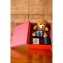 PremiumPort Kişiye Özel Resimli Sihirli Kupa ve Peluş Ayıcık Hediye Seti