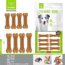 Feyza Design 5cm Press Kemik 9-10GR 8'li, Güçlendiren Köpek Oyuncağı Seti