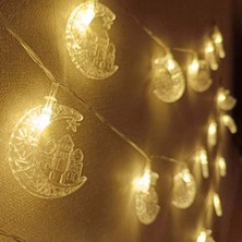 Mbb E-Ticaret Hilal ve Cami Şekilli 3.5 Metre USB LED Işık – 20 Led’li Dekoratif Ramazan Dekorasyonu