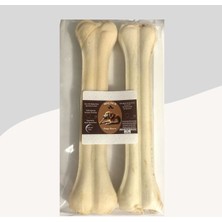 Feyza Design 27 cm Beyaz Press Çiğneme Kemiği 2'li Paket, Köpekler Için Eğlenceli Doğal Atıştırmalık