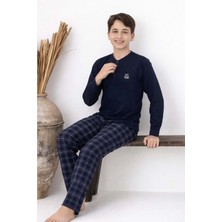 Gültekin Bebe Tarık 11-16 Yaş Erkek Çocuk Pijama Takım T ARMALI-4234310 - Lacivert