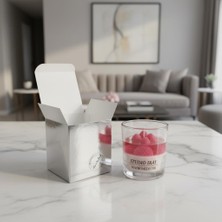 Çilek Kokulu Dekoratif Mum