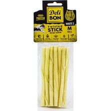 Feyza Design Beyaz Deri Kalın Burgu Çubuk 12'li Set, Şık ve Dayanıklı Tasarım