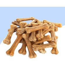Feyza Design Doğal Press Diş Çiğneme Kemiği 8cm 50'li Paket Köpek Oyuncağı