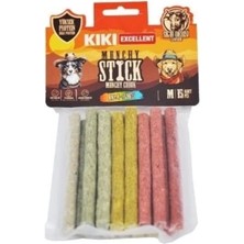 Feyza Design Kalın Munchy Sığır Derisi Çubuk Köpek Ödülü 15 Adet Renkli