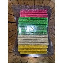 Feyza Design Renkli Tombul Stiks Munchy Çubuk 100 Adet, Köpekler Için Eğlenceli Ödül