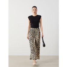 Lc Waikiki Yeni Sezon Beli Lastikli Leopar Desenli Kadın Pantolon