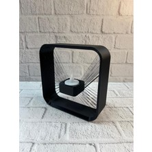 Mbb E-Ticaret Kare Askılı Mumluk Duvara Asılan Şık Dekoratif Mumluk 16×16 cm