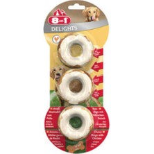 Feyza Design 8'li Köpek Çiğneme Halkaları, Tavuklu, 119 Gr, Eğlenceli ve Sağlıklı Oyun