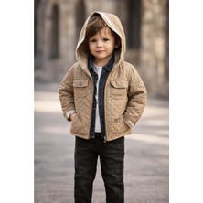 Gültekin Bebe Yavrucak Kapitone Ceketli Takım 5-8 YAŞ-2814793 - Bej