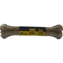 Feyza Design Deli Bon Deri Pres Kemik 27 cm Xl Boy, Vakumlu Doğal Köpek Çiğneme 6'lı