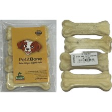 Feyza Design Petitbone Sütlü Sığır Derisi Press Köpek Kemiği 7cm 4'lü Set