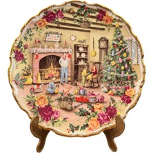 Royal Albert Ingiliz Christmas Temalı Dekor Tabağı - 21 cm Çapında -3m