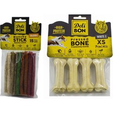 Feyza Design 15'li Renkli Burgu Kemik ve 4'lü 7 cm Pres Kemik Seti