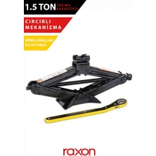 Raxon Cırcırlı Kriko 1.5 Ton Hidrolik Araç Krikosu Güçlü ve Dayanıklı