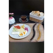 Kristal Boncuklu Kahvaltı Tabağı