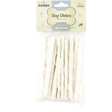 Feyza Design Beyaz Burgu Çubuk Kemik Köpek Ödülü 25'li, Sağlıklı ve Lezzetli Köpek Atıştırması