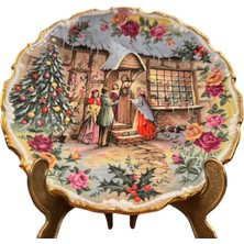 Royal Albert Ingiliz Christmas Temalı Dekor Tabağı - 21 cm Çapında -4m