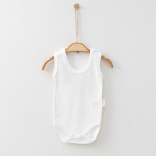 Body Zıbın %100 Pamuk Bebek 4'lü Düz Askılı Çıtçıtlı