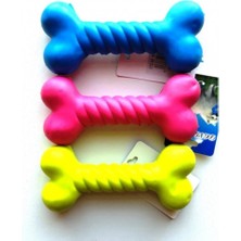 Feyza Design 12 cm Platik Kemik Köpek Oyuncağı, Dayanıklı ve Eğlenceli Tasarım