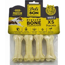 Feyza Design Deri Pres Kemik 7cm Xs Boy, 8'li Paket, Beyaz, Sağlıklı ve Dayanıklı