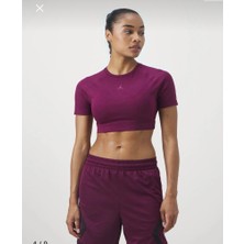 Nike Jordan Sport Women's Bodycon Performance Top - Vücudu Saran Mor Kadın Performans Üstü FV6927-610