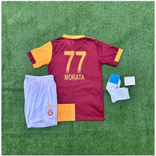 .g.â.l.a.t.â.s.a.r.â.yy 2025-26 Yeni 5 Yıldızlı Parçalı A.l.v.a.r.o/. M.o.r.a.t.a Çocuk Forması 4'lü