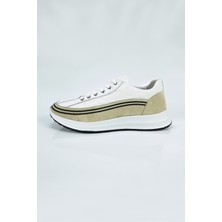 Aktaş Ayakkabı Erkek Beyaz Hakiki Deri Ortopedik Casual Ayakkabı