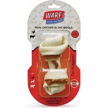 Feyza Design Tavuklu Düğüm Köpek Kemiği 15.5 cm 129 G, Dayanıklı ve Lezzetli Oyuncak