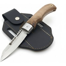 SürLaz El Yapımı Cep Çakısı Outdoor Kamp Bıçak Isme Özel Deri Kılıflı 18 Cm. Hediyelik