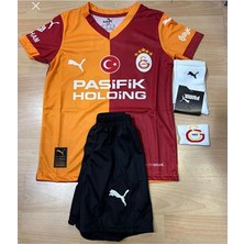 Gâlâtâsârây-Isimsiz Pasifik 5 Yıldızlı Yeni Sezon 26/27 Parçalı Futbol Takım Forması Çoçuk
