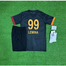 G'â.l.a.t.â.s.a.r.â.yy 2024/25 Yeni Sezon Siyah L.emina Çocuk Forması 4'lü Set