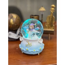 PremiumPort Mega Boy Unicorn Kar Küresi, Işıklı ve Müzikli, Otomatik Püskürtmeli, Pil Hediyeli