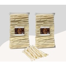 Feyza Design Eğlenceli Köpekler Için 200 Adet Beyaz Burgu Çubuk Seti