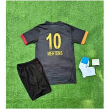 'gâlatâsarây 2024/25 Yeni Sezon Siyah M'ertens Çocuk Özel Forması 4'lü Set