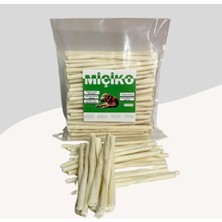 Feyza Design Beyaz Ince Burgu Çubuk ve Çiğneme Kemiği 150'LI Köpekler Için Eğlenceli Ödül