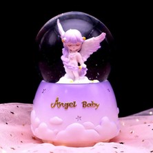 PremiumPort Büyük Boy Püskürtmeli Müzikli Işıklı Kar Küresi, Hediye ve Dekorasyon