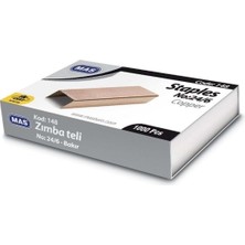 Mas Zımba Teli 24/6 Sarı Bakır - 2 Kutu