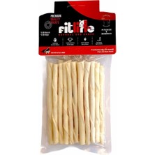 Feyza Design Sağlıklı Sütlü Burgu Çubuk Köpek Ödülü 20 Adet, Lezzetli ve Besleyici